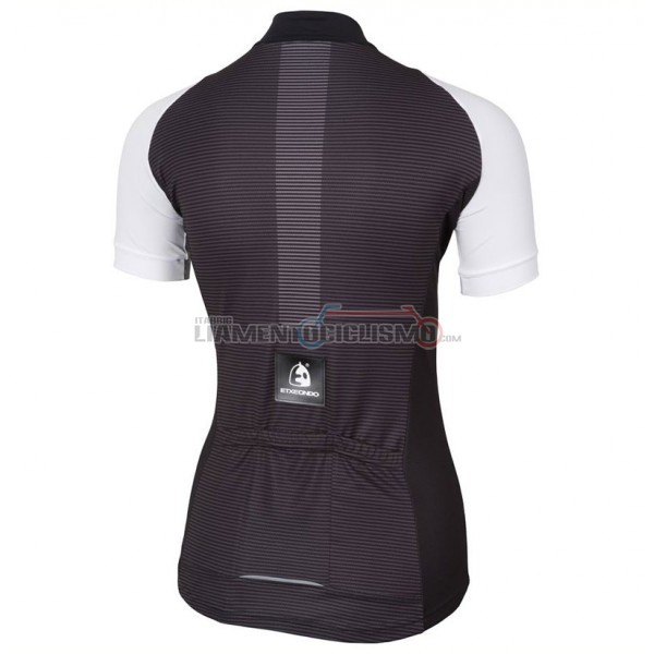 2017 Abbigliamento Ciclismo Donne Etxeondo NEO Manica Corta Nero e Bianco